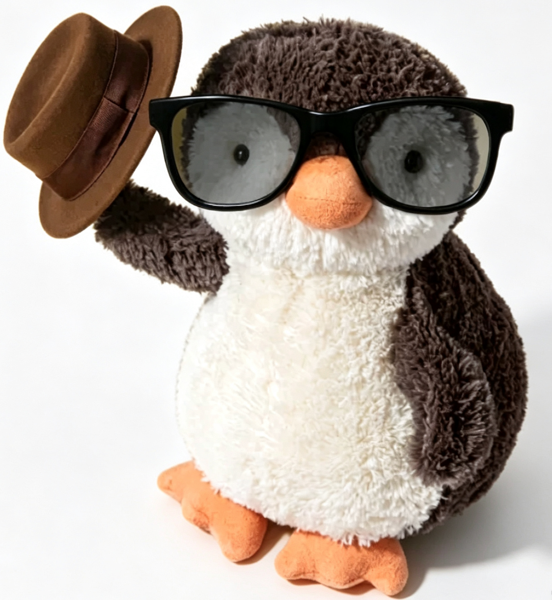 JC Ultra Soft Peanut Penguin Plush Toy, 18cm, Cute Stuffed Animal, Cuddly Emotional Companion Penguin, Gift for Kids & Adults, Home Decor