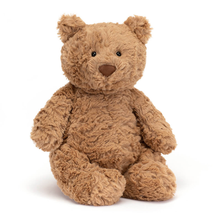 JC Ultra Soft Bartholomew Bear Plush Toy, 28cm,Cute Stuffed Animal, Cuddly Emotional Companion Bear, Gift for Kids & Adults, Home Decor