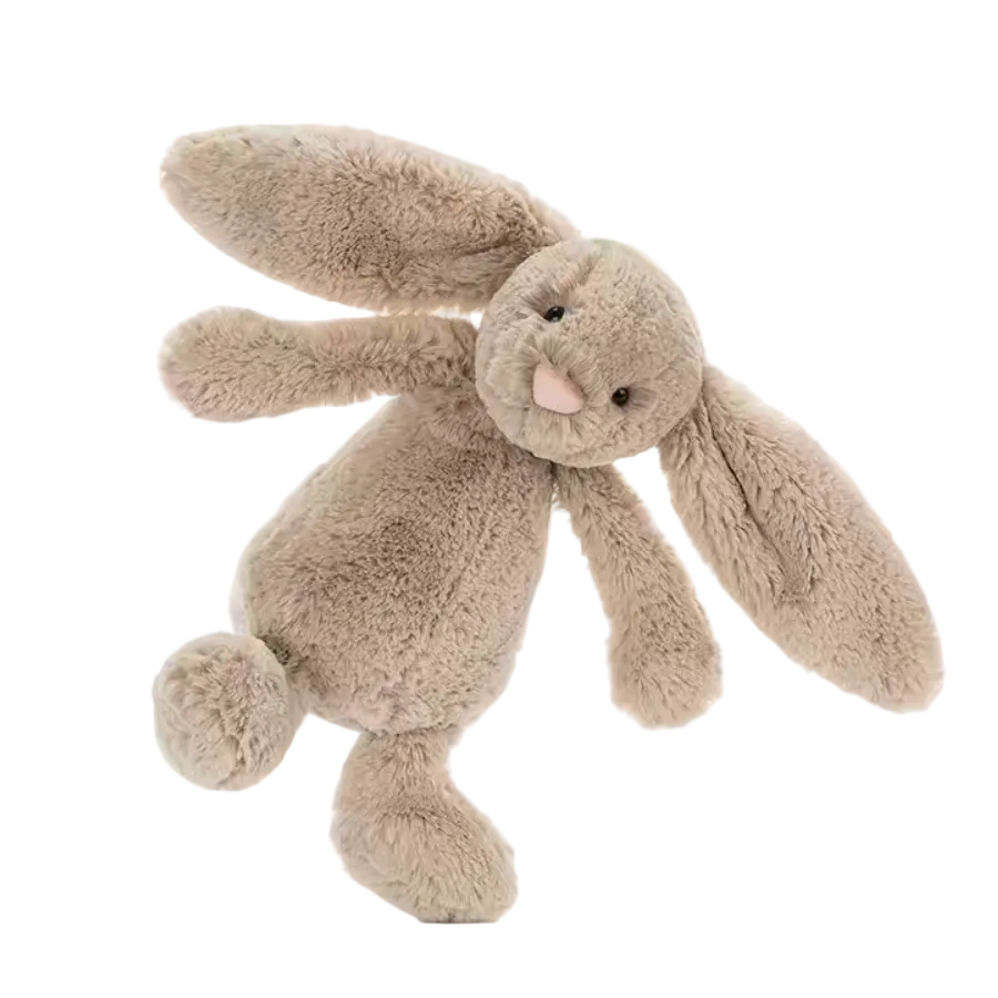 JC Ultra Soft Bashful Beige Bunny Plush Toy, 36cm, Cute Stuffed Animal, Cuddly Emotional Companion Bunny, Gift for Kids & Adults, Home Decor