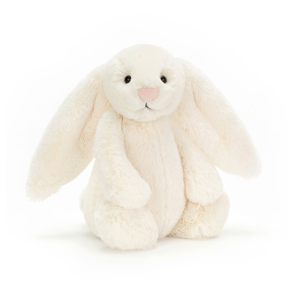 JC Ultra Soft Bashful Cream Häschen-Plüschtier, 31cm, niedliches Stofftier, kuscheliges emotionales Begleiter-Häschen, Geschenk für Kinder & Erwachsene, Heimdekoration