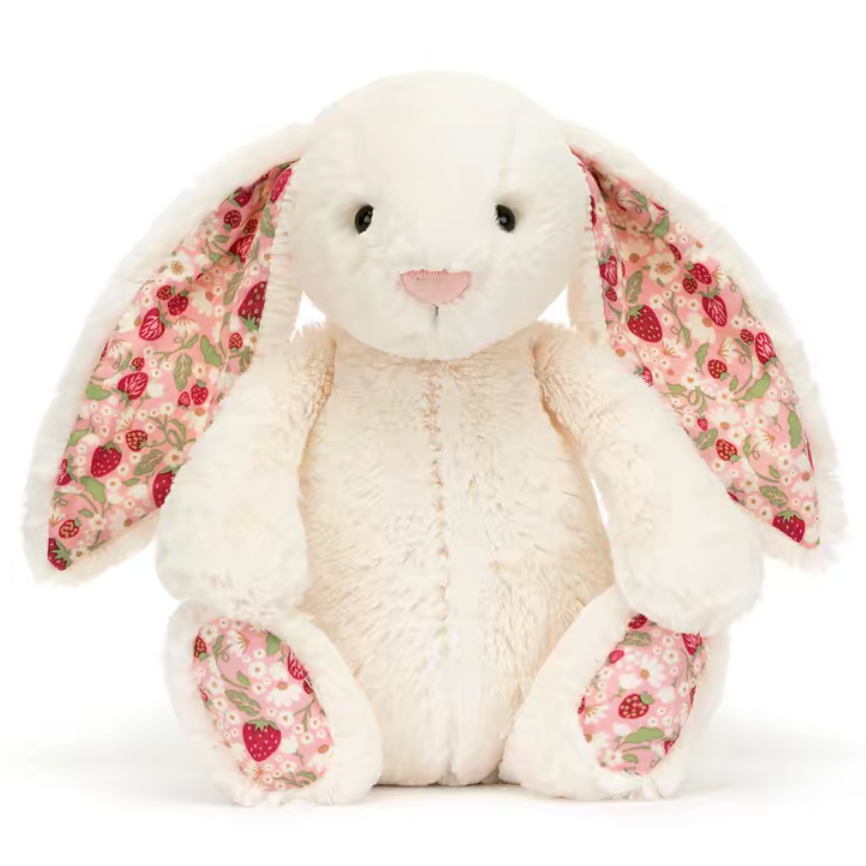 JC Bonnie Rabbit plush toy with floral ears, ultra soft kawaii stuffed doll, doubles as sofa cushion, perfect for kids birthday, home decor & gifting