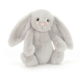JC Ultra Soft Bashful Silver Bunny Plush Toy, 36cm, Cute Stuffed Animal, Cuddly Emotional Companion Bunny, Gift for Kids & Adults, Home Decor