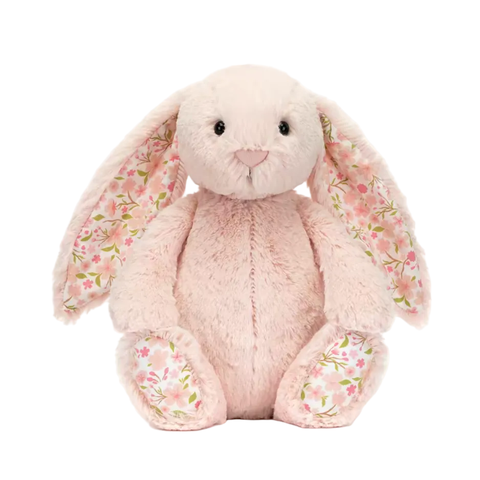 JC Bonnie Rabbit plush toy with floral ears, ultra soft kawaii stuffed doll, doubles as sofa cushion, perfect for kids birthday, home decor & gifting